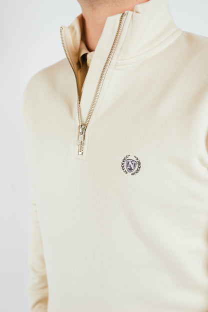 Ocean Half-Zip - Natural Raw