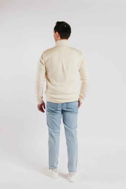 Ocean Half-Zip - Natural Raw