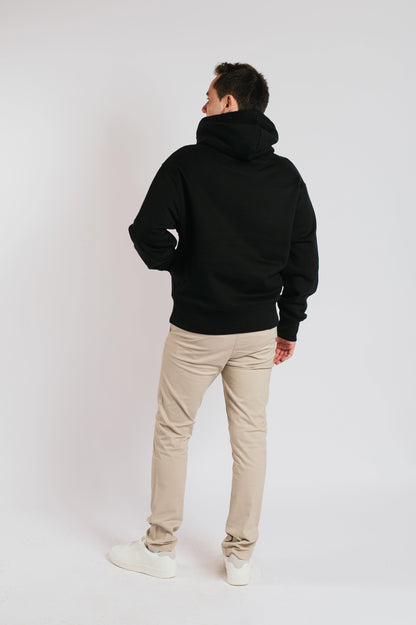 Rough Wave Hoodie - Black